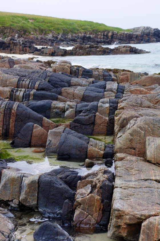 Hosta beach rock formations