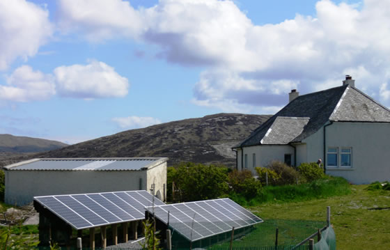 Solar panels South Uist