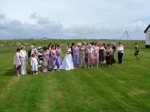 The Women folk at George Rodgers and Sarah Taylors wedding.The Dark Island - 07/07/07 