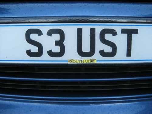 An aptly named license plate, 1 of 3.Thanks to David McClounnan for that.