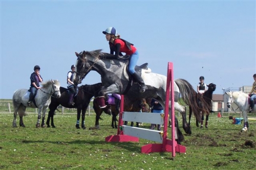 Mairi horse ridingat the Stables Balivanich 2007