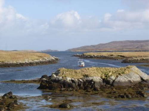 View from Strome out to Lochboisdale, just beyond Strome Bridge (left side). I have many memories of playing there as a child and revisit this spot on every visit (Sept 07).Anne Marie Barr (nee MacKinnon)