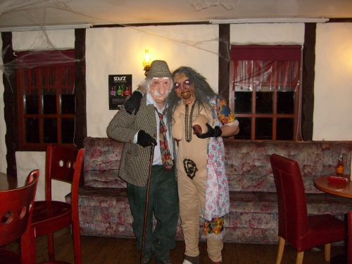 Who are they....lol...? The odd couple at the Polochar Inn Halloween 2009. Dont they look great? :-)