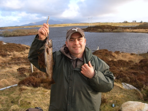 D.A. Campbell with catch of the day - April 2009