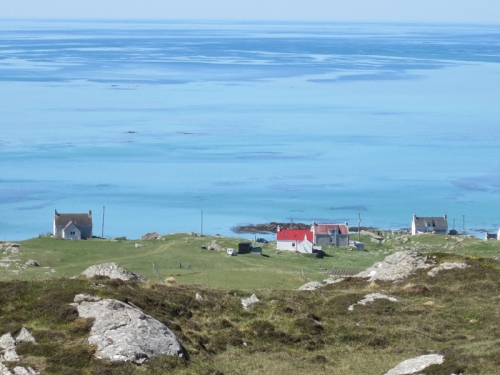 Lovely still, sunny day in May looking west from Eriskay