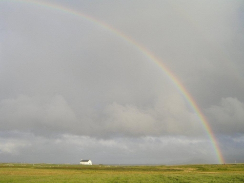 Somewhere over the rainbow - Àird Choinnich at the north end of Loch Bì.