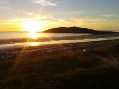 Orosay as the sun was going down