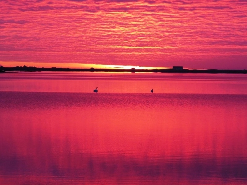 A stunning sunset over Loch Bee this evening, after an overcast day