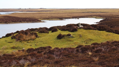Settlement mound on the slopes of Uneabhal, North Uist