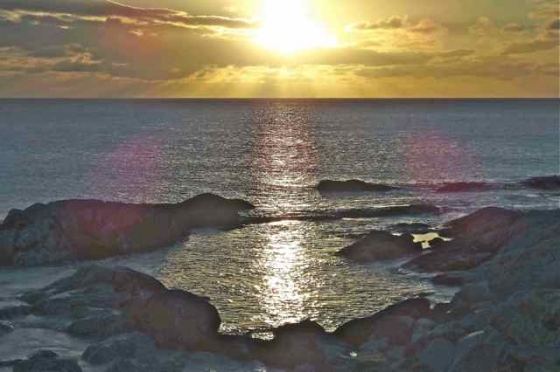 Sunset from Polochar Inn, South Uist